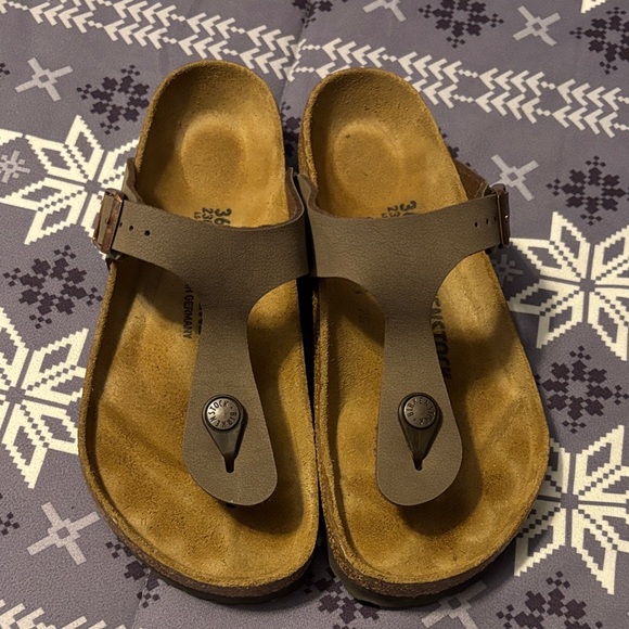 Birkenstock mocha Gizeh BS sandal sz 36 - Picture 4 of 6